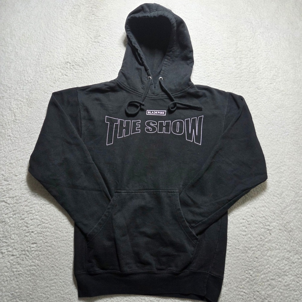Blackpink Hoodie Mens Medium Black The Show Concert Tour Merch K-Pop Streetwear